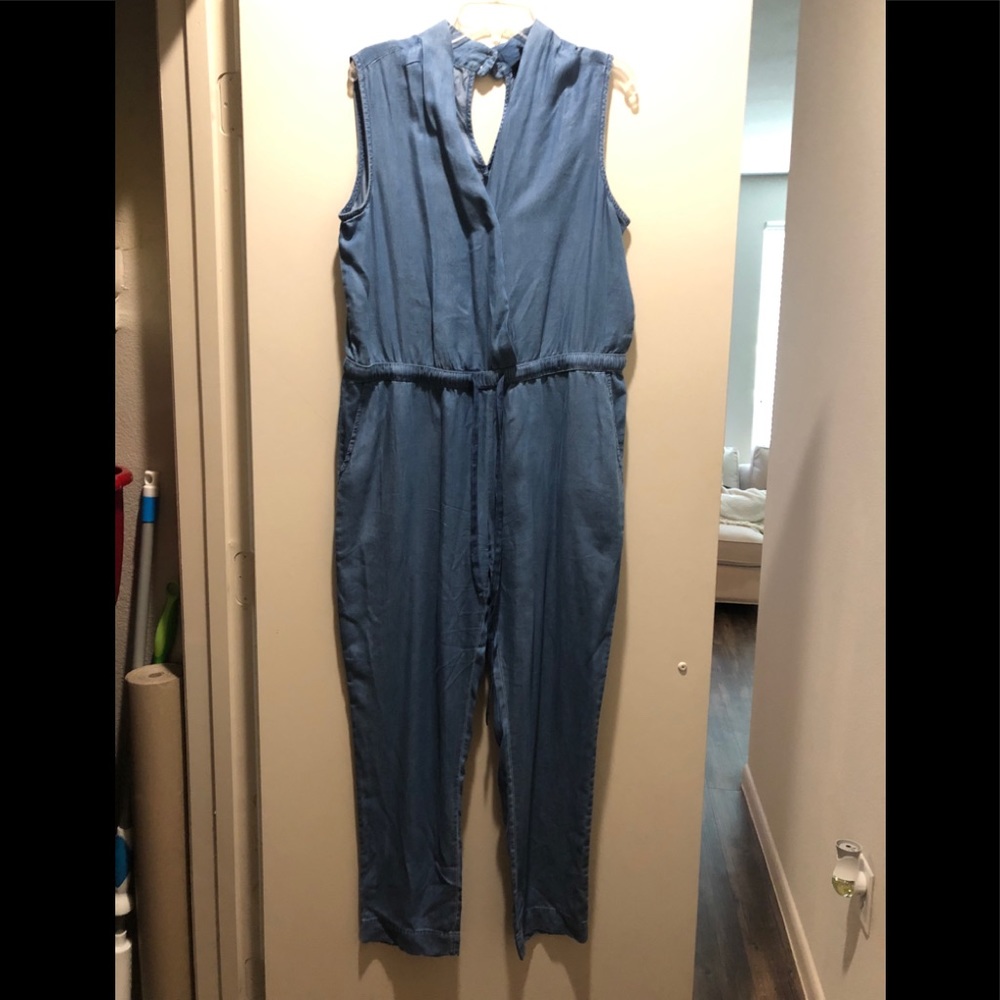Chambray jumpsuit